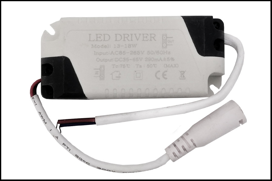 مشخصات فنی درایور ال ای دی 13-18 وات 290 میلی آمپر