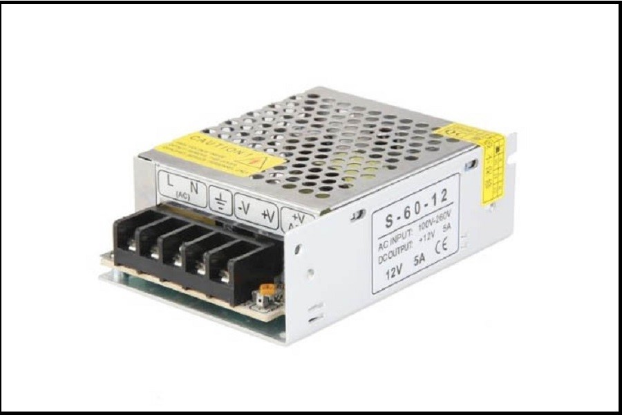 مشخصات منبع تغذیه سوئیچینگ 12 ولت 5 آمپر