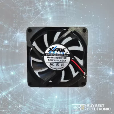 فن 12 ولت 7*7 ایکس فن RDM7015S1