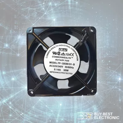 فن 220 ولت 12*12 کامون ولس بلبرینگ FP-120380S1-B