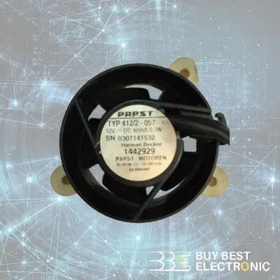 فن 12 ولت گرد قطر 4 پاپست TYP412/2-057